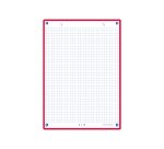 Ficha de revision oxford flashcards 2.0 148x210 mm 250 g cuadricula 5mm color rojo paquete de 30 unidades