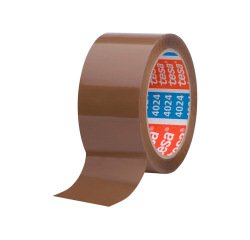 Cinta adhesiva tesa polipropileno marron 66 m x 50 mm para embalaje bajo ruido