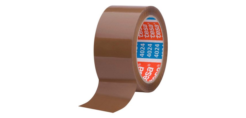 Cinta adhesiva tesa polipropileno marron 66 m x 50 mm para embalaje bajo ruido