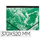 Carpeta dibujo liderpapel b3 carton forrado verde marmoleado extensible 30 mm 370x520 mm