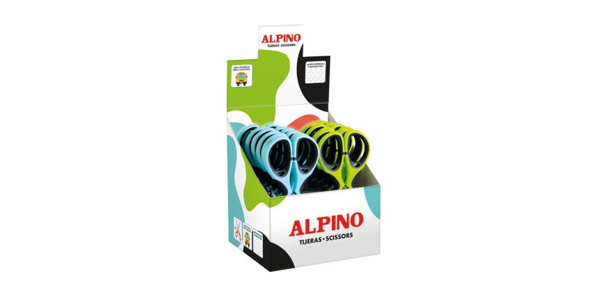 Tijera escolar alpino colorfull 130 mm