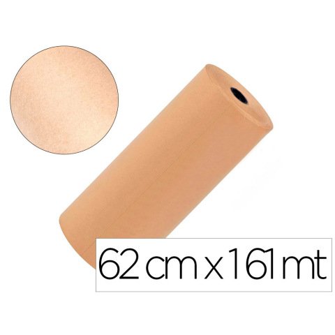 Papel kraft liderpapel marron bobina ancho 62 cm longitud 161 m gramaje 70 g peso 7 kg