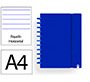 Cuaderno ingeniox foam a4 80h rayado horizontal azul oscuro