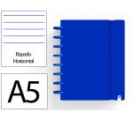 Cuaderno ingeniox foam a5 80h rayado horizontal azul oscuro