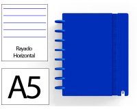 Cuaderno ingeniox foam a5 80h rayado horizontal azul oscuro