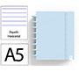 Cuaderno ingeniox foam a5 80h rayado horizontal azul pastel