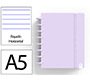Cuaderno ingeniox foam a5 80h rayado horizontal malva pastel