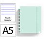 Cuaderno ingeniox foam a5 80h rayado horizontal menta pastel