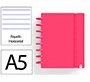 Cuaderno ingeniox foam a5 80h rayado horizontal rojo