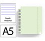 Cuaderno ingeniox foam a5 80h rayado horizontal verde pastel