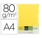 Papel color liderpapel din a4 80 gr amarillo paquete de 500 hojas