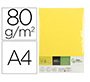 Papel color liderpapel din a4 80 gr amarillo paquete de 500 hojas