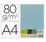 Papel color liderpapel din a4 80 gr celeste paquete de 500 hojas