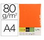 Papel color liderpapel din a4 80 gr naranja intenso paquete de 500 hojas