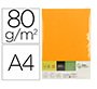 Papel color liderpapel din a4 80 gr naranja neon paquete de 500 hojas