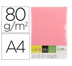 Papel color liderpapel din a4 80 gr rosa paquete de 500 hojas