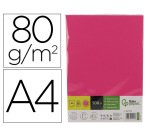 Papel color liderpapel din a4 80 gr rosa intenso paquete de 500 hojas