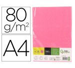 Papel color liderpapel din a4 80 gr rosa neon paquete de 500 hojas