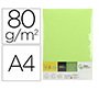 Papel color liderpapel din a4 80 gr verde paquete de 500 hojas