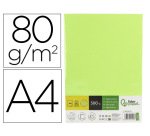 Papel color liderpapel din a4 80 gr verde neon paquete de 500 hojas