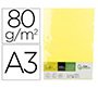 Papel color liderpapel din a3 80 gr amarillo paquete de 500 hojas