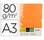 Papel color liderpapel din a3 80 gr naranja intenso paquete de 500 hojas