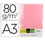 Papel color liderpapel din a3 80 gr rosa paquete de 500 hojas