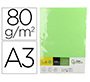 Papel color liderpapel din a3 80 gr verde paquete de 500 hojas