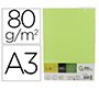 Papel color liderpapel din a3 80 gr verde neon paquete de 500 hojas