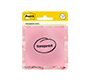 Bloc de notas adhesivas quita y pon post-it 73x73 mm 36 hojas transparente salmon