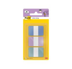 Banderitas separadoras rigidas dispensador post-it index strong 686-3 coast 25,4x38.1 mm pack de 36