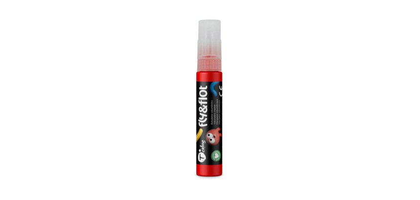 Rotulador tcolors fly&flot efecto 3d volumetrico 25 ml color rojo
