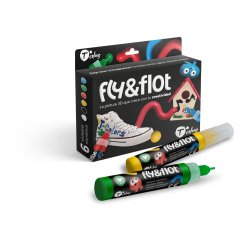 Rotulador tcolors fly&flot efecto 3d volumetrico 25 ml estuche de 6 colores surtidos