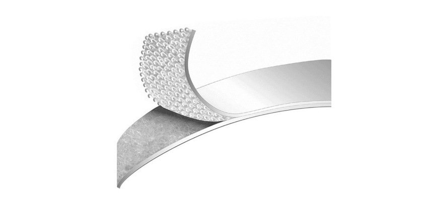 Cinta de cierre adhesiva plico velcro blanco macho 25 m x 50 mm
