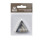 Cortador metalico sio-2 triangulo set de 3 piezas