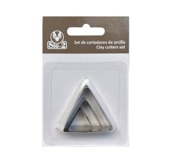 Cortador metalico sio-2 triangulo set de 3 piezas