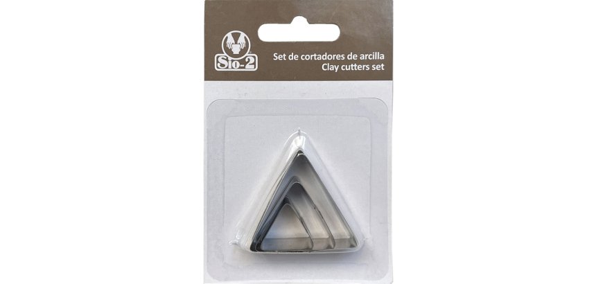 Cortador metalico sio-2 triangulo set de 3 piezas