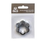Cortador metalico sio-2 flor set de 3 piezas