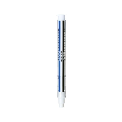 Portagomas tombow mono stick goma redonda 6,7 mm color blanco azul y negro