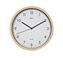 Reloj maul grain de pared redondo 30 cm diametro cuarzo marco madera natural clara