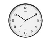 Reloj maul drip de pared redondo 30 cm diametro cuarzo marco negro
