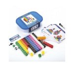 Cubo engarzable para juegos matematicos set de 100 unidades en 10 colores surtidos + 3 años