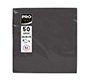 Servilleta pronappe celulosa micro grofada 20x20 cm 2 capas color negro paquete de 50 unidades