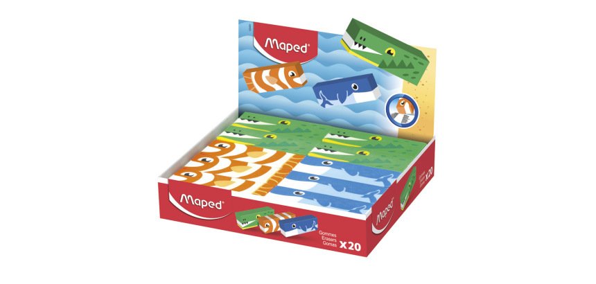 Gomas de borrar maped animales