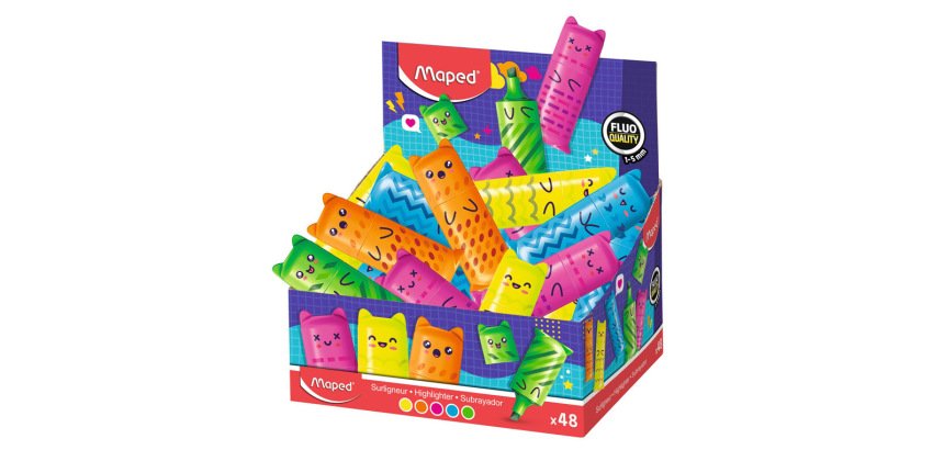 Rotulador maped fluorescente mini kawai