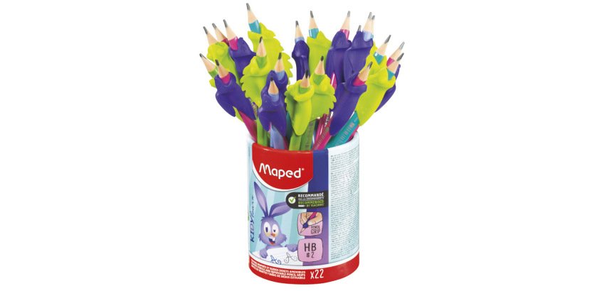 Lapiz de grafito maped hb goma con adaptador ergon kidy