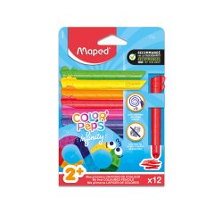 Lapices de colores maped color peps infinity kidy blister de 12 unidades colores surtidos