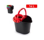Cubo fregona plasticforte new black clean 14 litros color negro