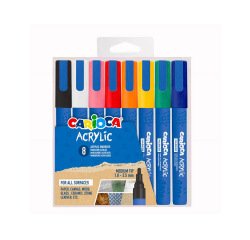 Rotulador carioca acrilico paint marker punta media tip estuche de 8 unidades colores surtidos
