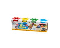 Pasta para modelar carioca doughy 110 g caja de 4 unidades colores surtidos